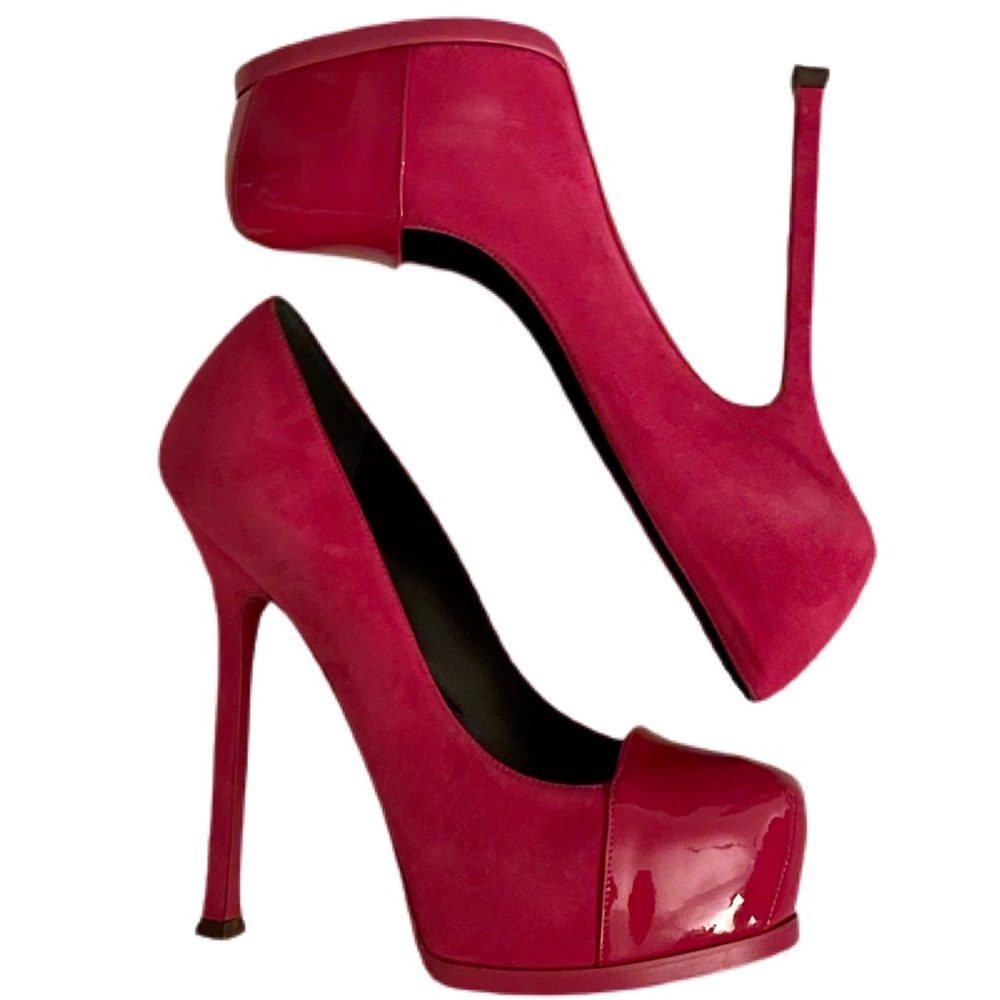 👠Yves Saint Laurent Tribtoo Fuschia Pump  7 👠